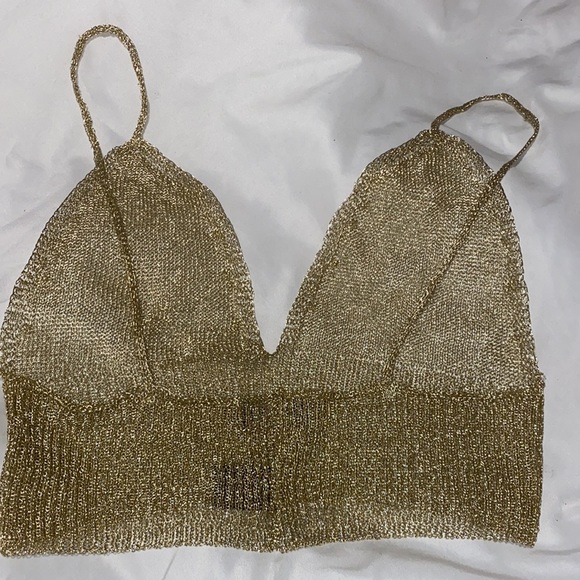 Gold Crop top - Picture 2 of 3